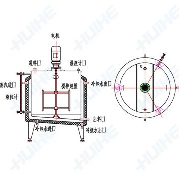 搅拌式冷热缸结构示意图